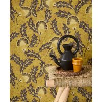 340212 Tapeten Eijffinger Farbe gelb, ocker, braun, taupe SOLANGE Vliestapete