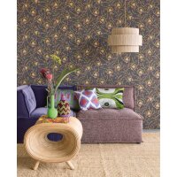 340214 Tapeten Eijffinger Farbe violett, lila, gold  SOLANGE Vliestapete