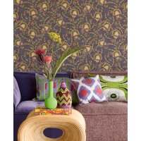 340214 Tapeten Eijffinger Farbe violett, lila, gold  SOLANGE Vliestapete