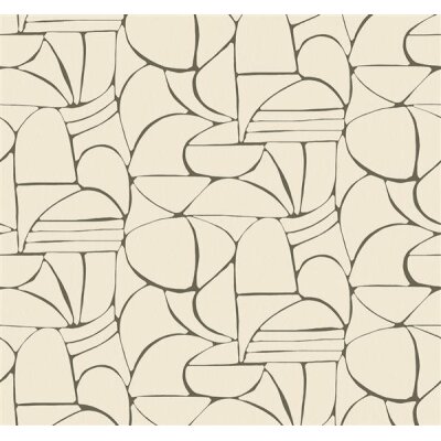 340280 Tapeten Eijffinger Farbe weiß, creme, schwarz, weiß SOLANGE Wandbild