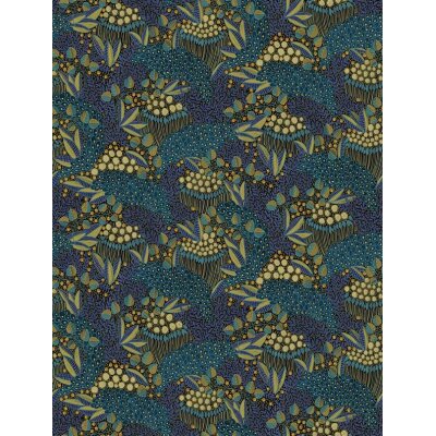 340287 Tapeten Eijffinger Farbe blau, mehrfarbig  SOLANGE Wandbild