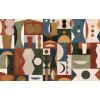 P258-VD4 Tapeten Komar Pure 2 Tribal Tiles Farbe Bunt Vlies Fototapete