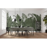 P260-VD5 Tapeten Komar Pure 2 Botanic Harmony Farbe Grün,Weiß Vlies Fototapete