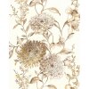 P267-VD2 Tapeten Komar Pure 2 Vintage Chrysanthemum Farbe Beige,Gold Vlies Fototapete