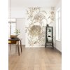 P267-VD2 Tapeten Komar Pure 2 Vintage Chrysanthemum Farbe Beige,Gold Vlies Fototapete
