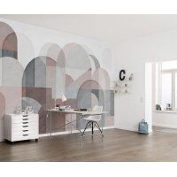 P268-VD4 Tapeten Komar Pure 2 Archway Farbe Grau,Rosa Vlies Fototapete