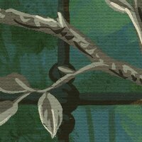 P272-VD4 Tapeten Komar Pure 2 Birdsong Breeze Farbe Blau,Grün Vlies Fototapete