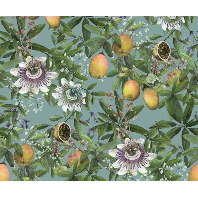 P277-VD3 Tapeten Komar Pure 2 Bellezza Farbe Blau,Grün,Gelb Vlies Fototapete