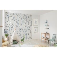 DX5-157 Tapeten Komar Into Wonderland Hide away Bambi Farbe blau Vlies Fototapete