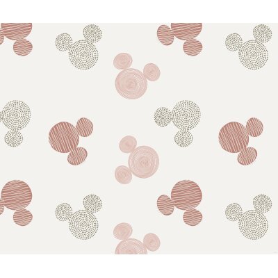 DX6-158 Tapeten Komar Into Wonderland Mickey´s Cuties Farbe pastell Vlies Fototapete