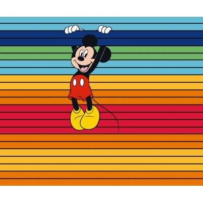 DX6-162 Tapeten Komar Into Wonderland Mickey Magic Rainbow Farbe bunt Vlies Fototapete