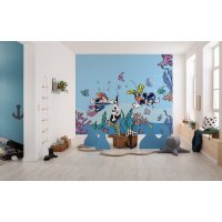 IADX6-105 Tapeten Komar Into Wonderland Mickey & Minnie Coral Reef Farbe bunt Vlies Fototapete
