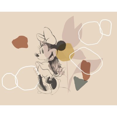 IADX7-047 Tapeten Komar Into Wonderland Minnie Soft Shapes Farbe bunt Vlies Fototapete
