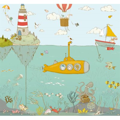 IAX6-0014 Tapeten Komar Into Wonderland Sealife Farbe bunt Vlies Fototapete