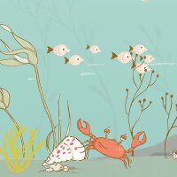 IAX6-0014 Tapeten Komar Into Wonderland Sealife Farbe bunt Vlies Fototapete