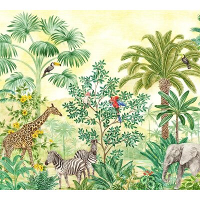 IAX7-0010 Tapeten Komar Into Wonderland Jungle Adventure Farbe bunt Vlies Fototapete