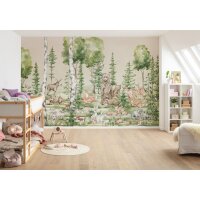 IAX8-0061 Tapeten Komar Into Wonderland Cuddly Buddies Farbe bunt Vlies Fototapete