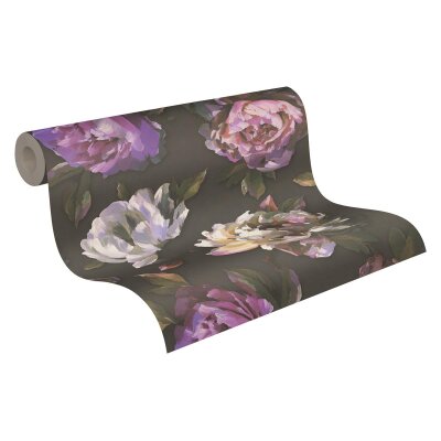 AS 396091 Tapeten A.S Creation Farbe Schwarz Violett Grün Braun PintWalls II Vliestapete