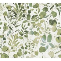 AS 396971 Tapeten A.S Creation Farbe Grün Blau Weiß  PintWalls II Vliestapete