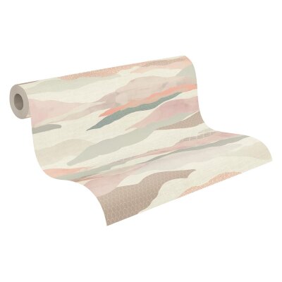 AS 396992 Tapeten A.S Creation Farbe Rosa Blau Weiß Orange PintWalls II Vliestapete