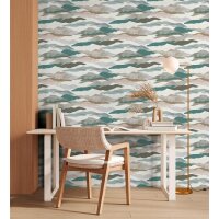 AS 396993 Tapeten A.S Creation Farbe Blau Grau Weiß Braun PintWalls II Vliestapete