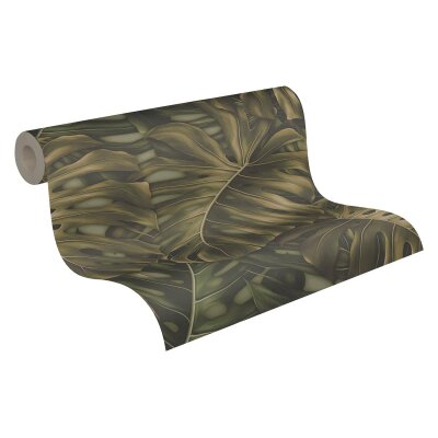 AS 397011 Tapeten A.S Creation Farbe Grün Schwarz Braun  PintWalls II Vliestapete