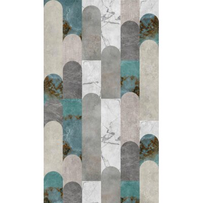 AS 398341 Tapeten A.S Creation Farbe Grau Blau Weiß   THE WALL III Vliestapete