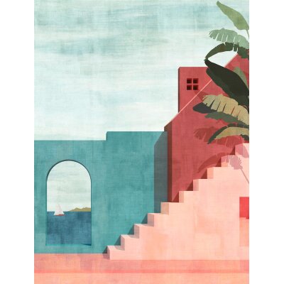 AS 398891 Tapeten A.S Creation Farbe Blau Rot Rosa Grau  THE WALL III Vliestapete