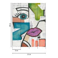 AS 398881 Tapeten A.S Creation Farbe Bunt Blau Lila Grün Grau THE WALL III Vliestapete