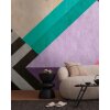 AS 399131 Tapeten A.S Creation Farbe Bunt Violett Schwarz Petrol Beige THE WALL III Vliestapete