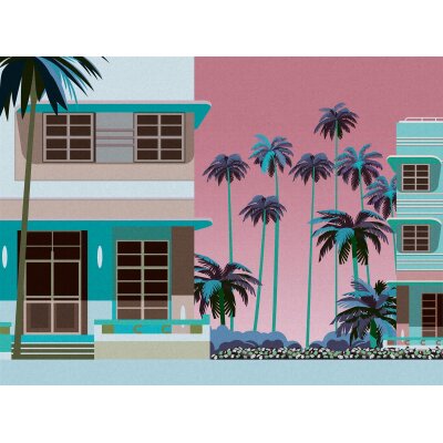 AS 398931 Tapeten A.S Creation Farbe Blau Pink Braun   THE WALL III Vliestapete