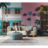 AS 398931 Tapeten A.S Creation Farbe Blau Pink Braun   THE WALL III Vliestapete