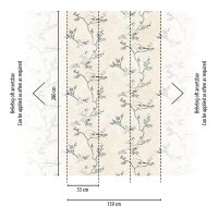 AS 398841 Tapeten A.S Creation Farbe Creme Schwarz    THE WALL III Vliestapete