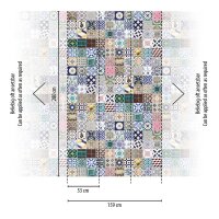 AS 398361 Tapeten A.S Creation Farbe Bunt Blau Grün Rosa Gelb THE WALL III Vliestapete