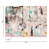 AS 399271 Tapeten A.S Creation Farbe Beige Bunt Blau Braun Gelb THE WALL III Vliestapete