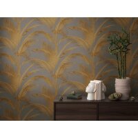 AS 399804 Tapeten A.S Creation Farbe Grau Gold Metallic   Michalsky 6 Satintapete