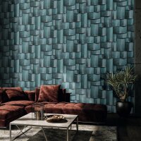 35389 Marburg Timber Farbe blau, türkis Vliestapete