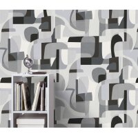 10432-10 Tapeten Erismann Gentle Farbe grau Vinyltapete auf Vlies