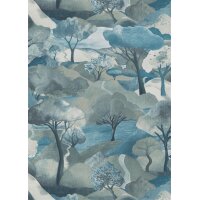 10433-07 Tapeten Erismann Gentle Farbe türkis...