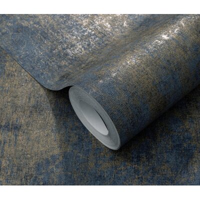 10438-08 Tapeten Erismann Elle Decoration 4 Farbe blau Vinyltapete auf Vlies
