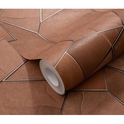 10445-13 Tapeten Erismann Elle Decoration 4 Farbe braun Vinyltapete auf Vlies