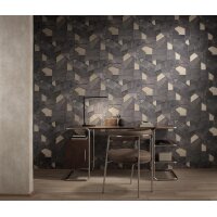 10445-37 Tapeten Erismann Elle Decoration 4 Farbe dunkelgrau Vinyltapete auf Vlies