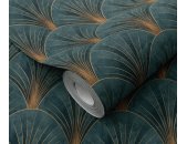 10451-19 Tapeten Erismann Elle Decoration 4 Farbe grün Vinyltapete auf Vlies