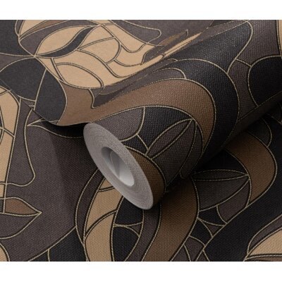 10458-37 Tapeten Erismann Elle Decoration 4 Farbe taupe Vinyltapete auf Vlies