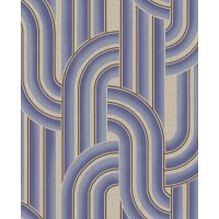 340565 Tapeten Eijffinger Groovy  Farbe blau beige sand...