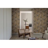 25701 Tapeten Smita Schmitz Altagamma Materic Farbe ocker grün blau Vliestapete