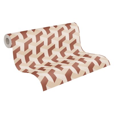 AS 781503 Tapeten A.S Creation Daniel Hechter 7 Farbe Creme, Rot, Gold, Metallic Vlies