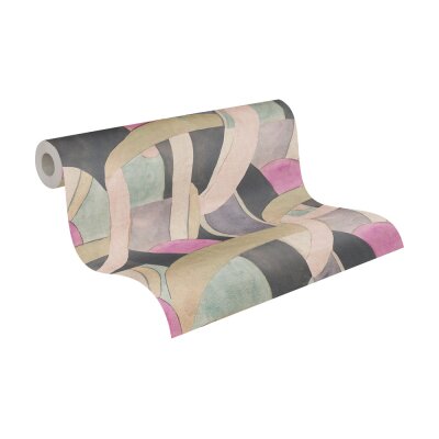AS 782142 Tapeten A.S Creation Anna DAndrea Farbe Beige, Blau, Schwarz, Rosa Vlies