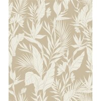 A71101 Tapeten GranDeco Omura Farbe Beige Vliestapete