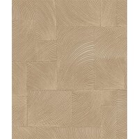 A71502 Tapeten GranDeco Omura Farbe Beige Vliestapete